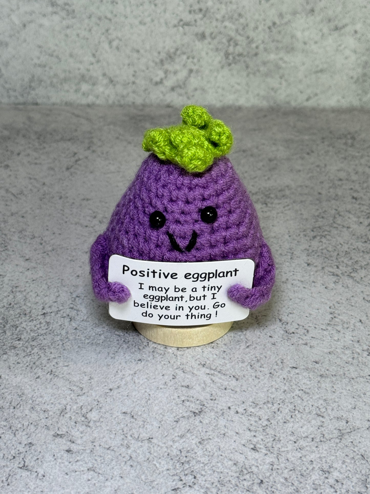 Handmade Crochet Positivity Plush – Uplifting Gifts & Home Décor by CraftnCrumble LLC