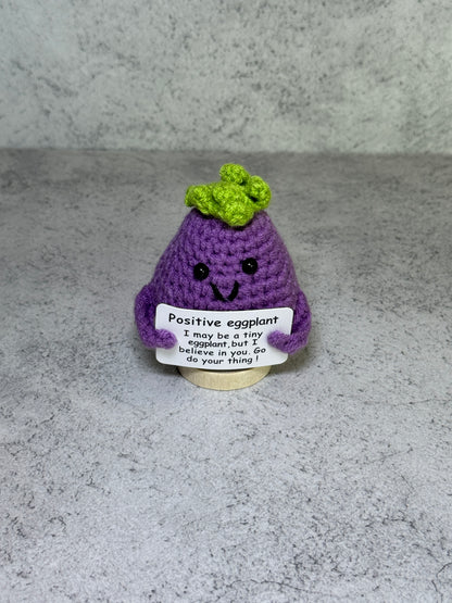 Handmade Crochet Positivity Plush – Uplifting Gifts & Home Décor by CraftnCrumble LLC