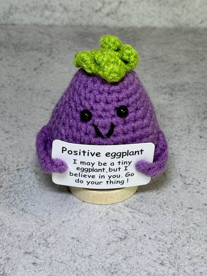 Handmade Crochet Positivity Plush – Uplifting Gifts & Home Décor by CraftnCrumble LLC