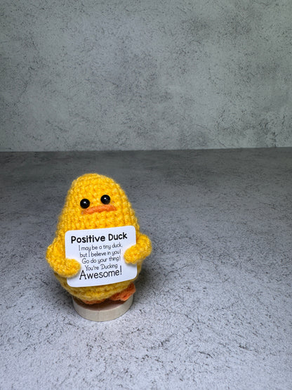 Handmade Crochet Positivity Plush – Uplifting Gifts & Home Décor by CraftnCrumble LLC
