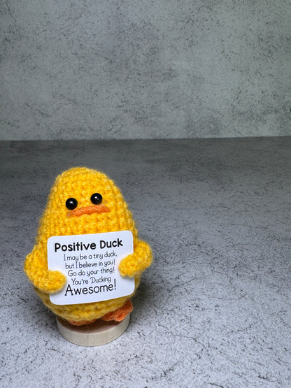Handmade Crochet Positivity Plush – Uplifting Gifts & Home Décor by CraftnCrumble LLC