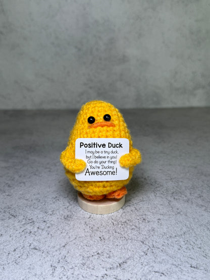 Handmade Crochet Positivity Plush – Uplifting Gifts & Home Décor by CraftnCrumble LLC