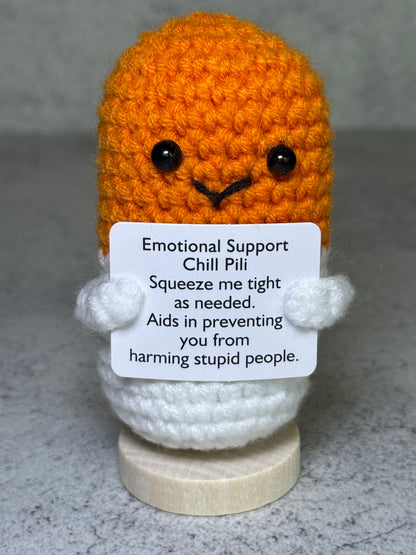 Handmade Crochet Positivity Plush – Uplifting Gifts & Home Décor by CraftnCrumble LLC
