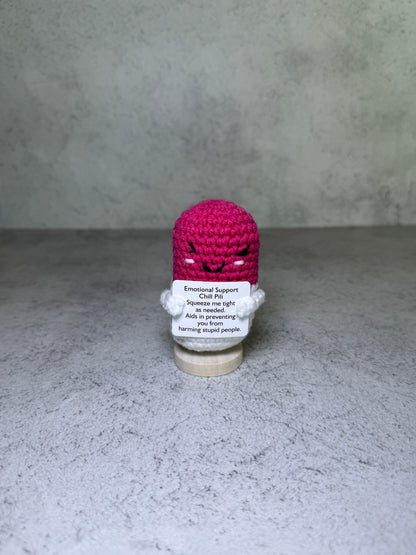 Handmade Crochet Positivity Plush – Uplifting Gifts & Home Décor by CraftnCrumble LLC