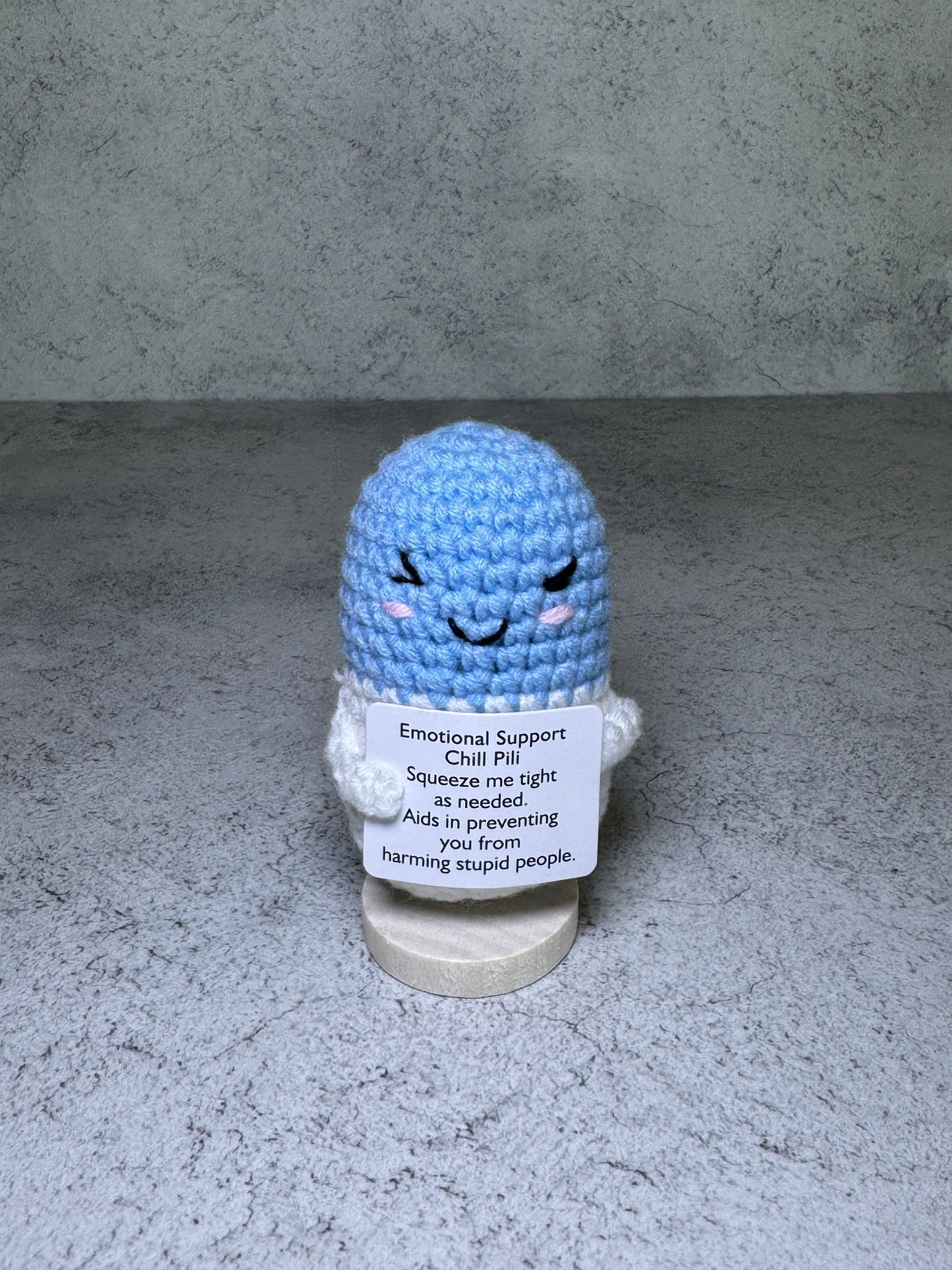 Handmade Crochet Positivity Plush – Uplifting Gifts & Home Décor by CraftnCrumble LLC