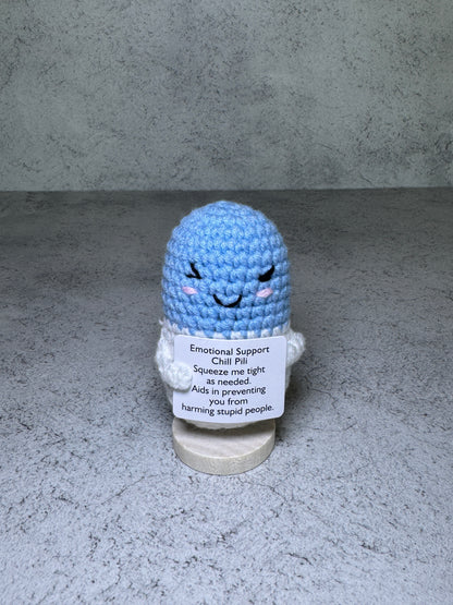 Handmade Crochet Positivity Plush – Uplifting Gifts & Home Décor by CraftnCrumble LLC