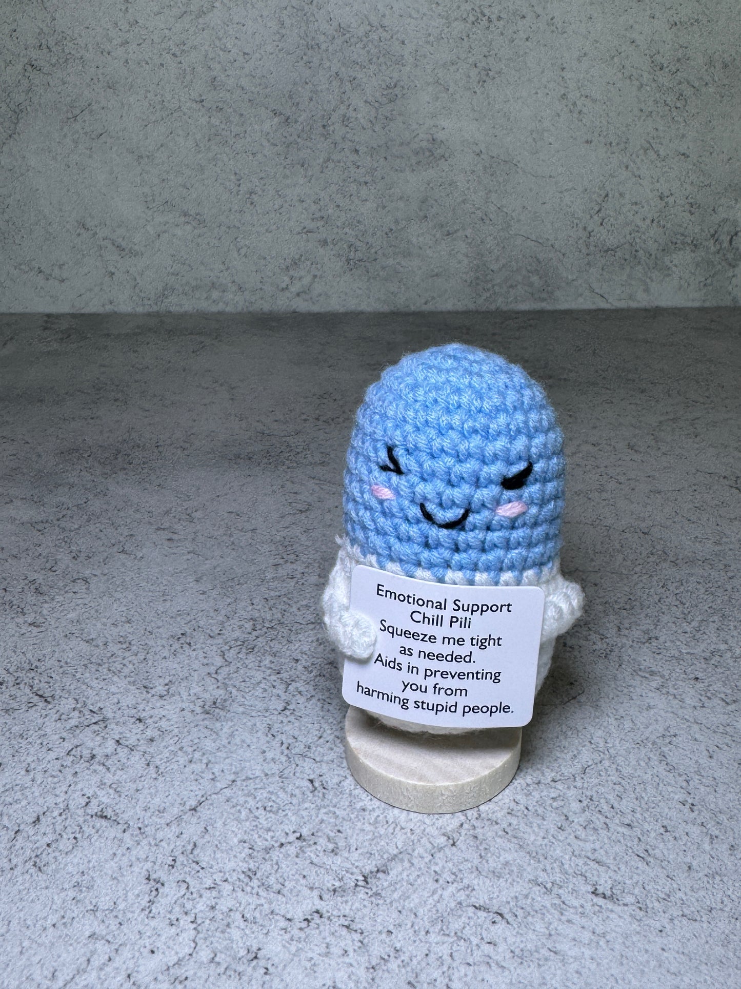 Handmade Crochet Positivity Plush – Uplifting Gifts & Home Décor by CraftnCrumble LLC
