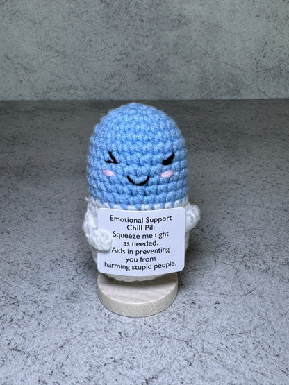 Handmade Crochet Positivity Plush – Uplifting Gifts & Home Décor by CraftnCrumble LLC