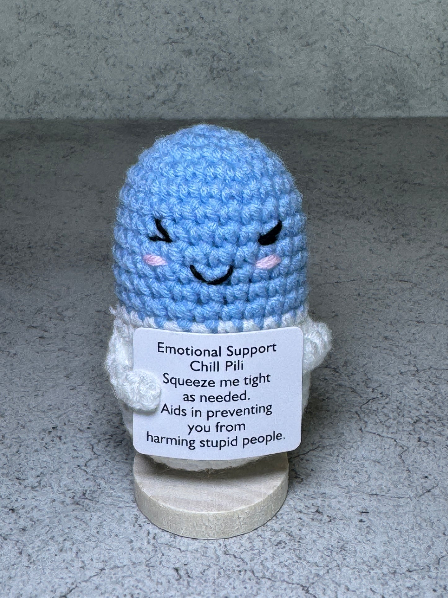 Handmade Crochet Positivity Plush – Uplifting Gifts & Home Décor by CraftnCrumble LLC