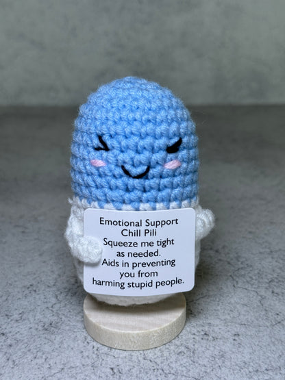 Handmade Crochet Positivity Plush – Uplifting Gifts & Home Décor by CraftnCrumble LLC