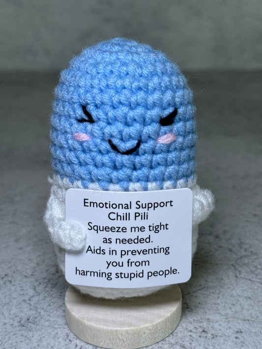 Handmade Crochet Positivity Plush – Uplifting Gifts & Home Décor by CraftnCrumble LLC