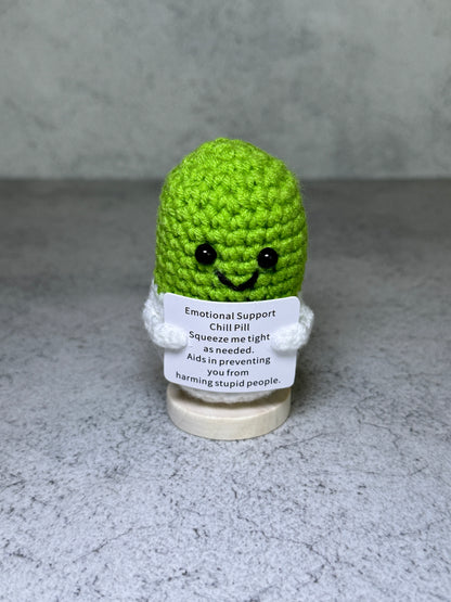 Handmade Crochet Positivity Plush – Uplifting Gifts & Home Décor by CraftnCrumble LLC