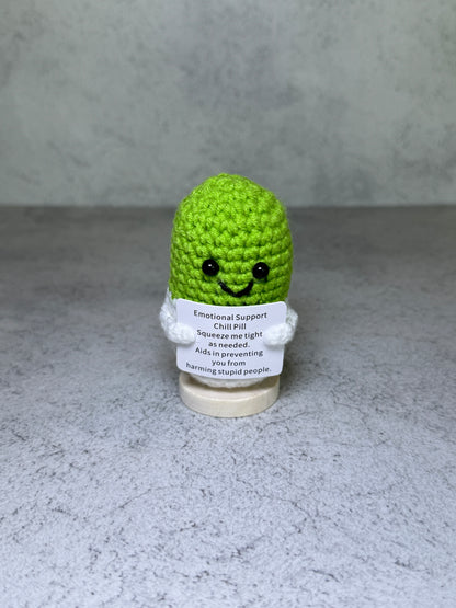 Handmade Crochet Positivity Plush – Uplifting Gifts & Home Décor by CraftnCrumble LLC