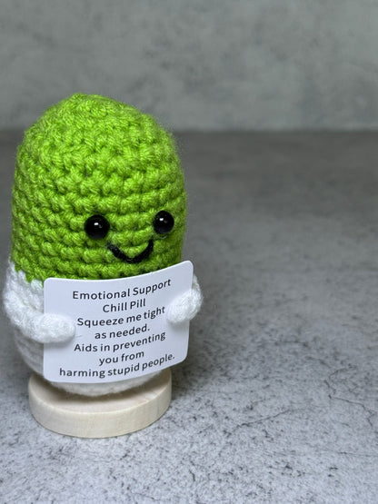 Handmade Crochet Positivity Plush – Uplifting Gifts & Home Décor by CraftnCrumble LLC