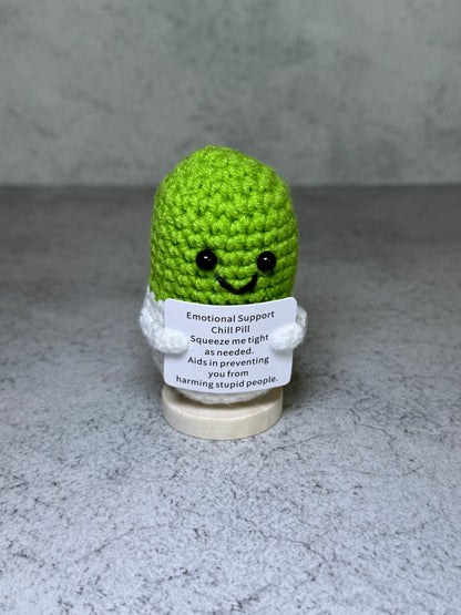 Handmade Crochet Positivity Plush – Uplifting Gifts & Home Décor by CraftnCrumble LLC