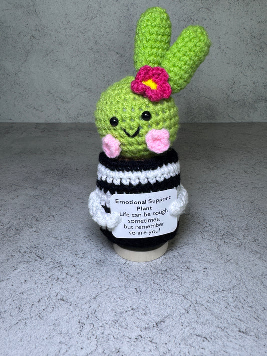 Handmade Crochet Positivity Plush – Uplifting Gifts & Home Décor by CraftnCrumble LLC