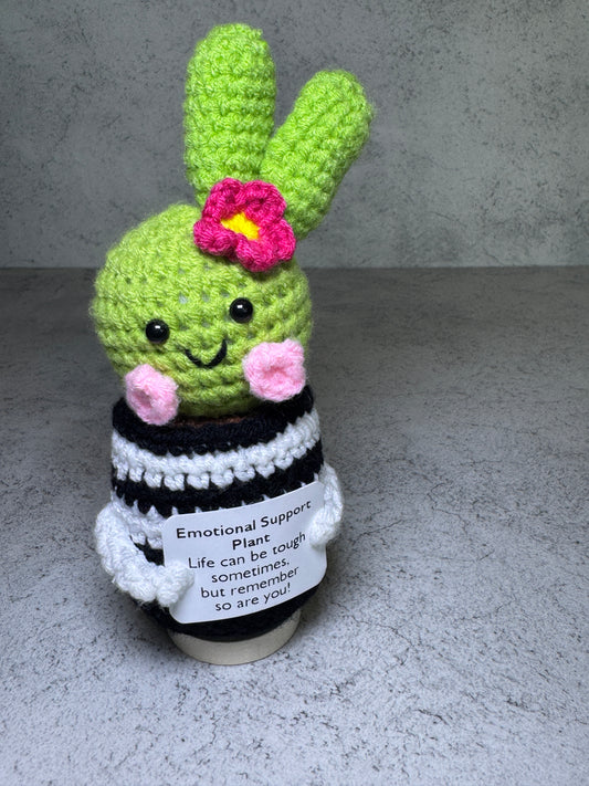 Handmade Crochet Positivity Plush – Uplifting Gifts & Home Décor by CraftnCrumble LLC