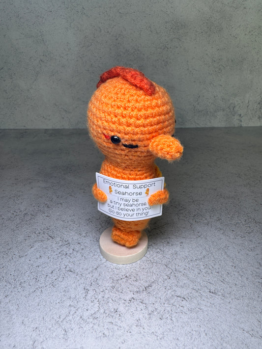Handmade Crochet Positivity Plush – Uplifting Gifts & Home Décor by CraftnCrumble LLC