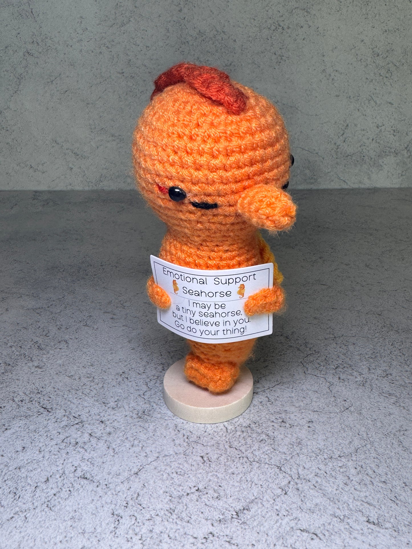 Handmade Crochet Positivity Plush – Uplifting Gifts & Home Décor by CraftnCrumble LLC