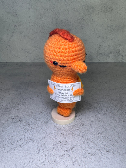 Handmade Crochet Positivity Plush – Uplifting Gifts & Home Décor by CraftnCrumble LLC