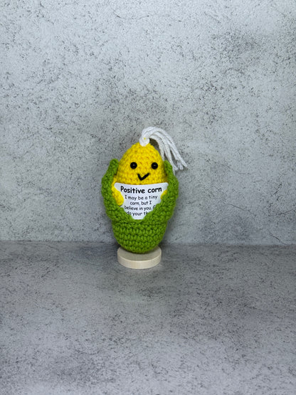 Handmade Crochet Positivity Plush – Uplifting Gifts & Home Décor by CraftnCrumble LLC
