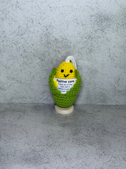 Handmade Crochet Positivity Plush – Uplifting Gifts & Home Décor by CraftnCrumble LLC