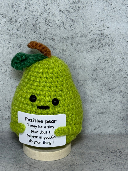 Handmade Crochet Positivity Plush – Uplifting Gifts & Home Décor by CraftnCrumble LLC
