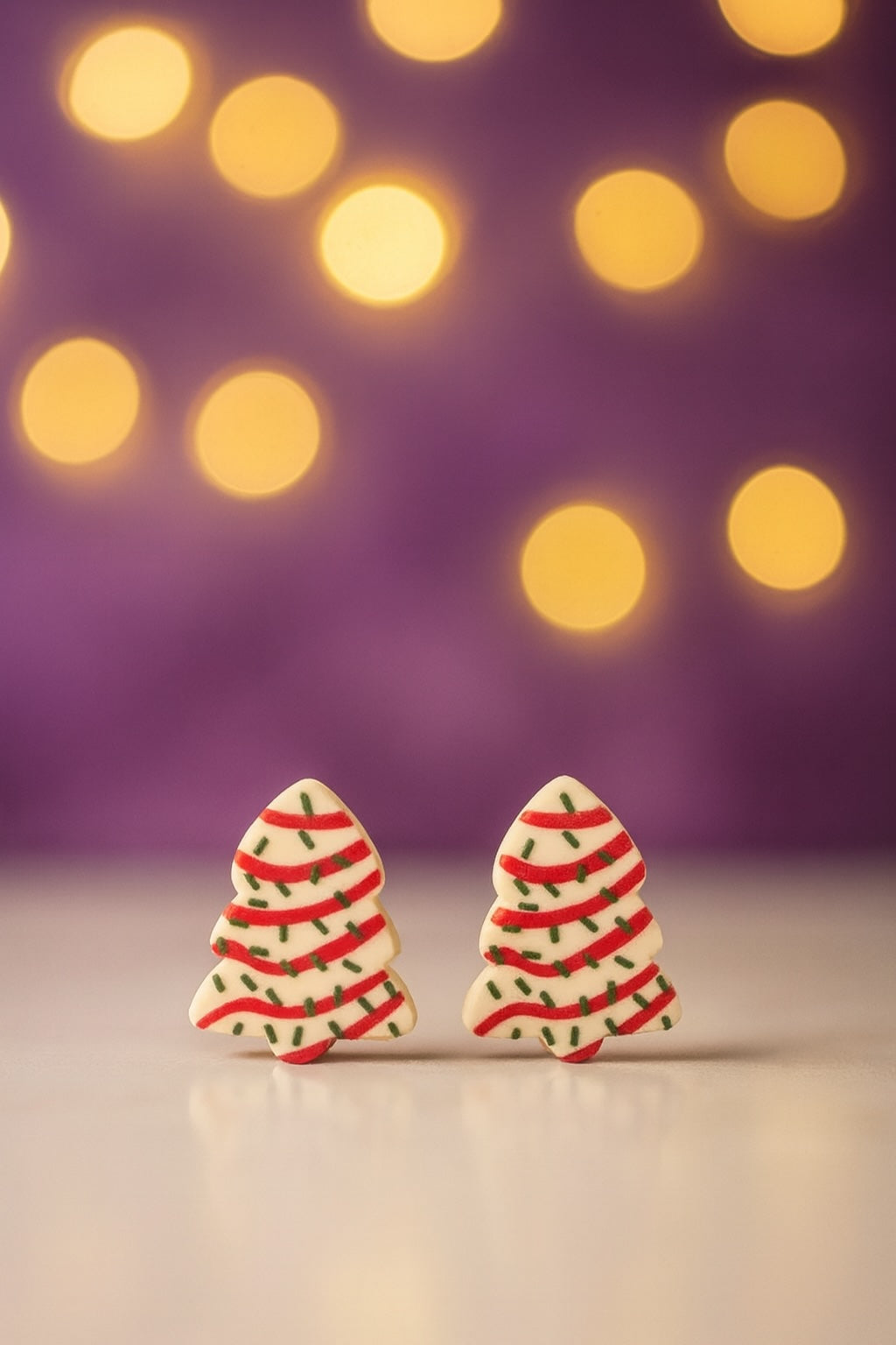 Christmas Tree Cake Earrings