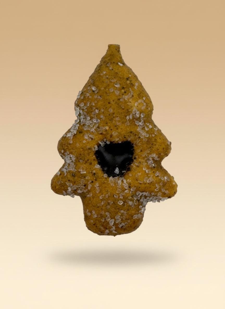 Assorted Fake Cookie Magnets in a playful tree shape with realistic textures and chocolate details for fridge decor.