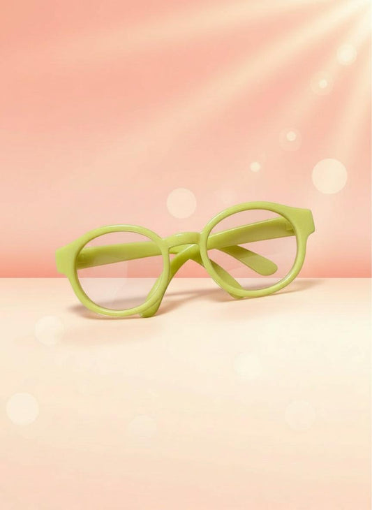 yellow clear lense glasses for labubu