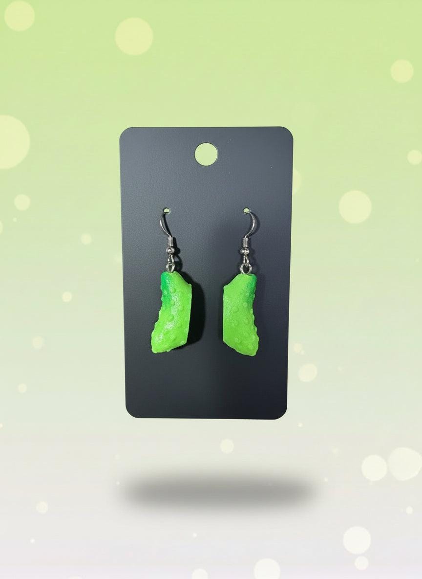 pickle earrings