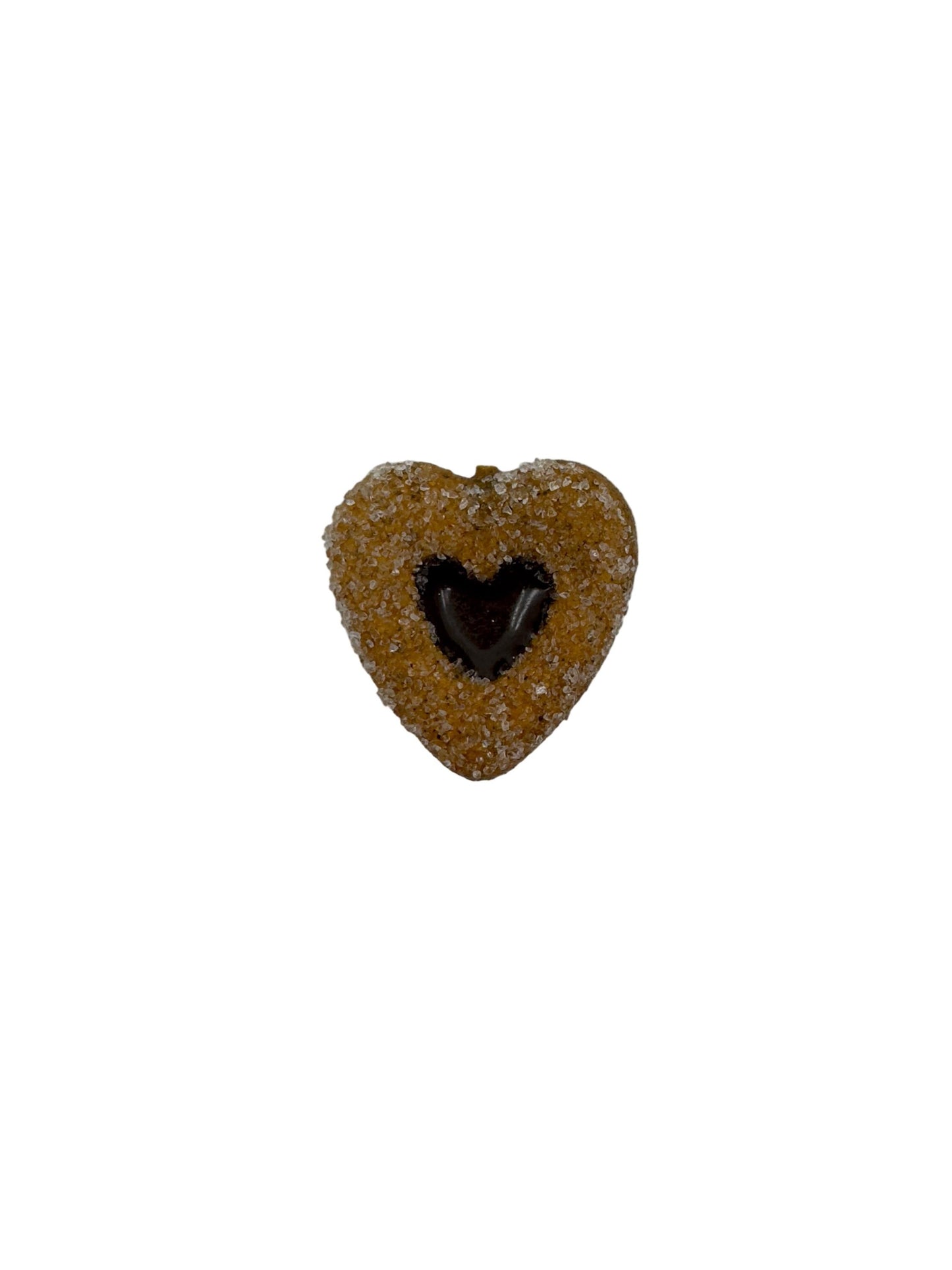 Assorted Fake Cookie Magnets heart-shaped cookie magnet with chocolate filling, perfect for fridge decor.