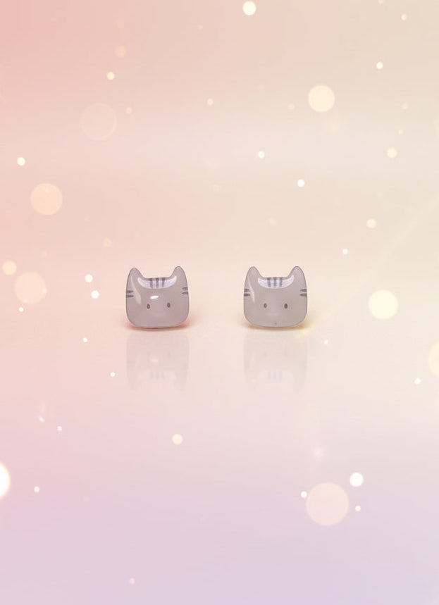 Cute Cat Stud Earrings