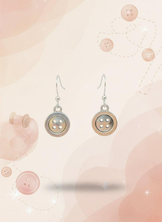 Button earrings